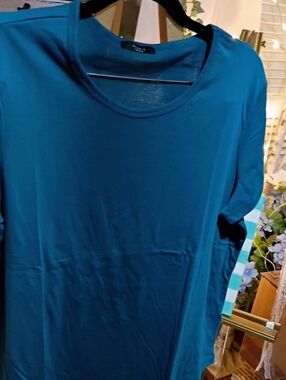 Studio 1886 Short Sleeve Crew Neck Tee in Teal